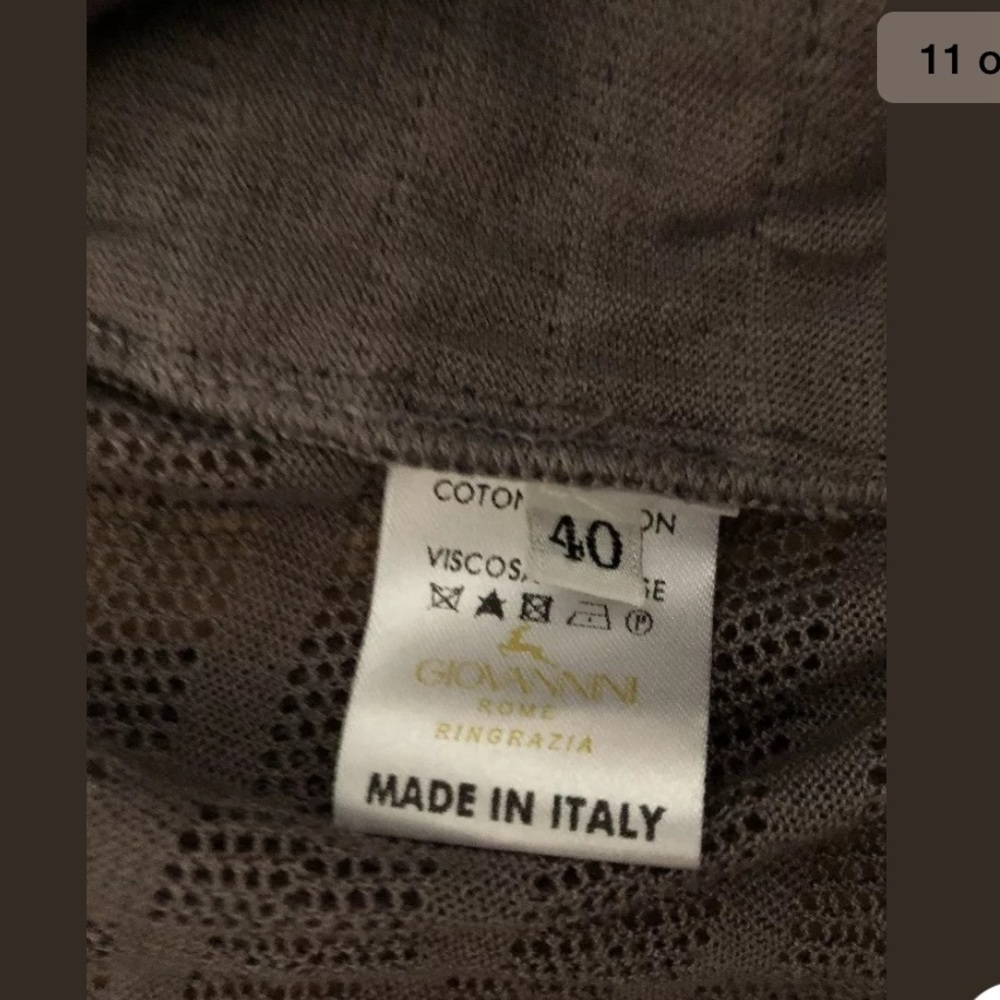 Micro Giovannini Fringed Jacket Sz IT 40 - Picture 8 of 8